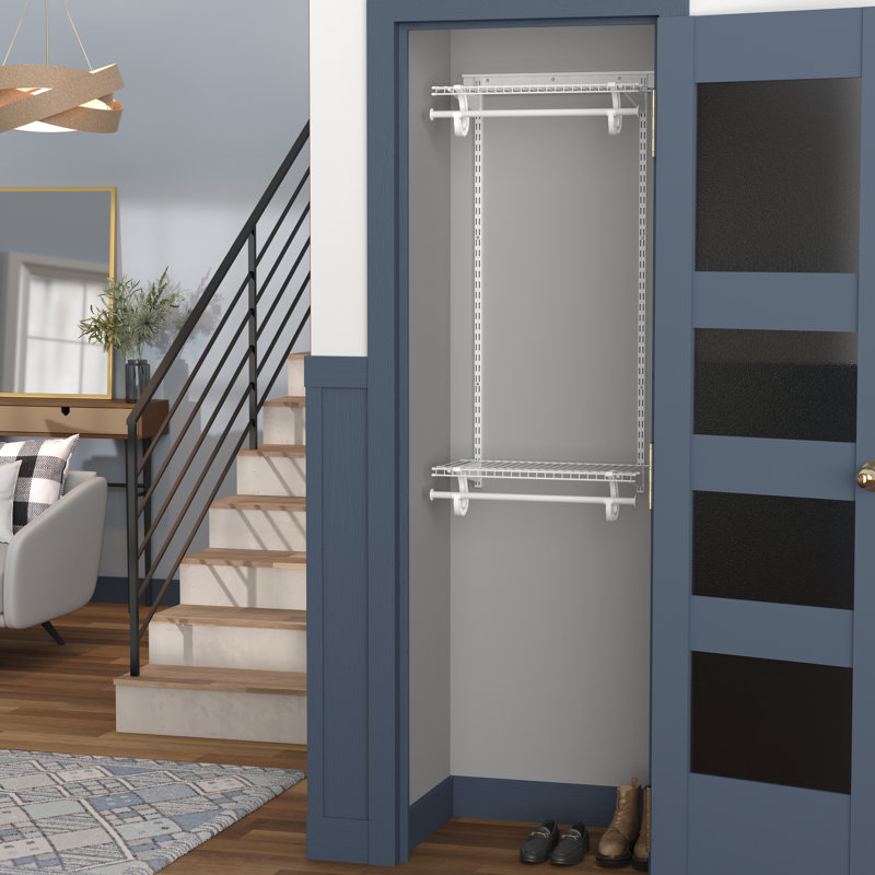 Shelftrack 2' Double Hang Wire Shelf Kit