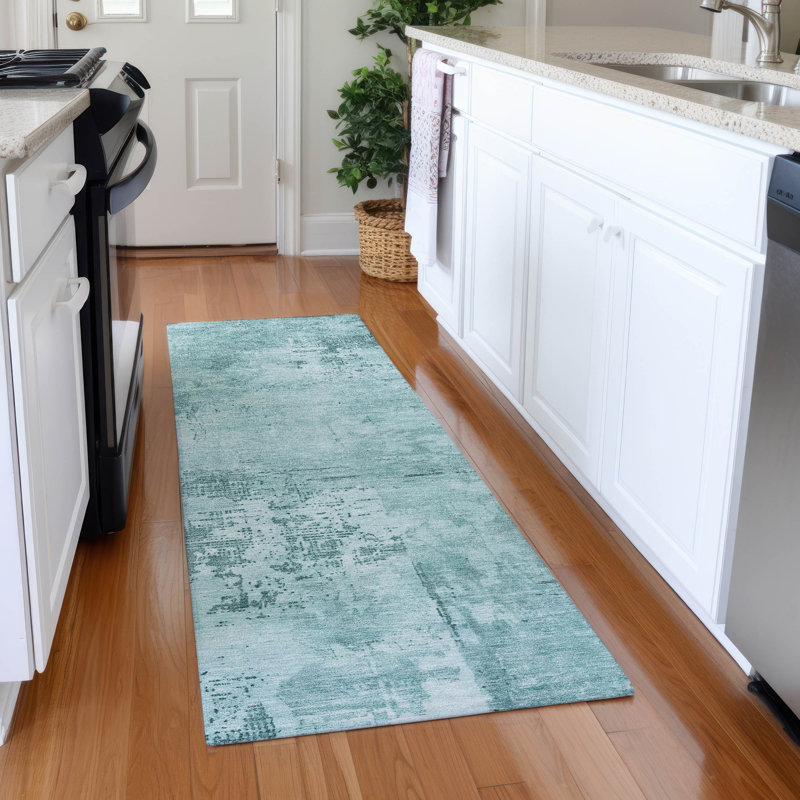 Premium Machine Washable Cortes AMF1062 Abstract Rug, Runner 2'3" x 7'6"