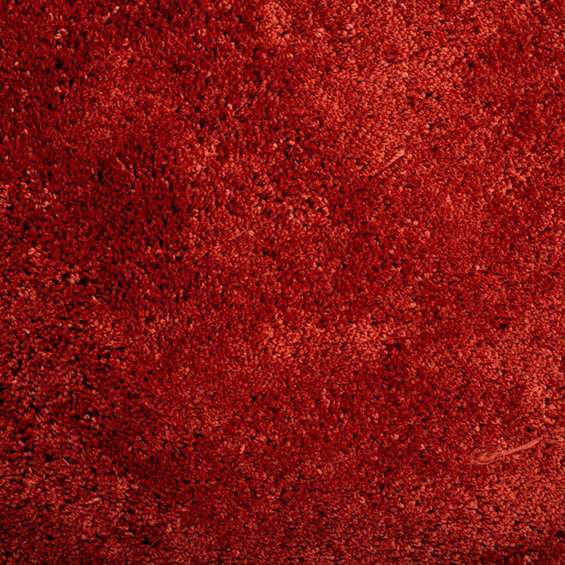 Solid Colour Hand Tufted Shag Area Rug, Round 100cm