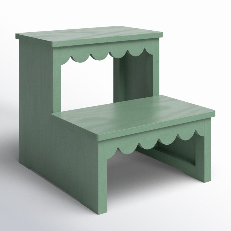 Edan 2 Stair Step Stool, Sage Green
