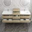 Ensemble de meuble-lavabo mural double 91 po Moreno Bailey-87461246