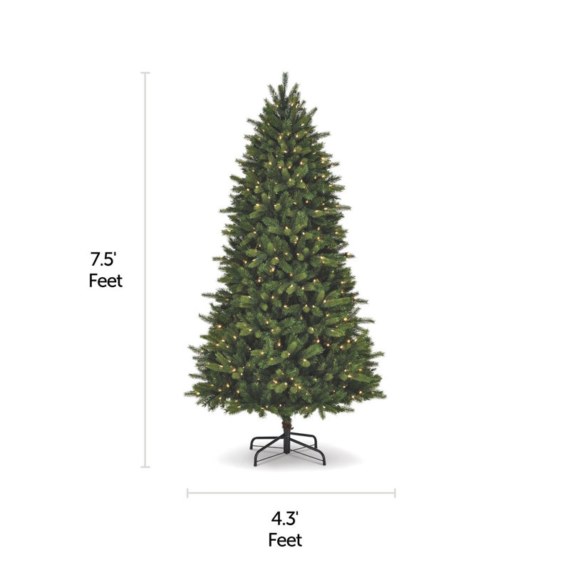 90' Lighted Pine Christmas Tree