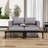 Outdoor Convertible Patio Daybed with Adjustable Leg Supports, Washable Cushions and Side Space-1811916076