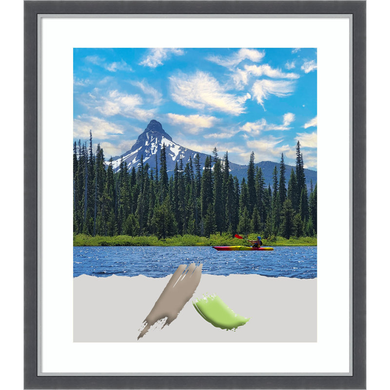 Maysville Black Picture Frame with Mat, 20" x 24"