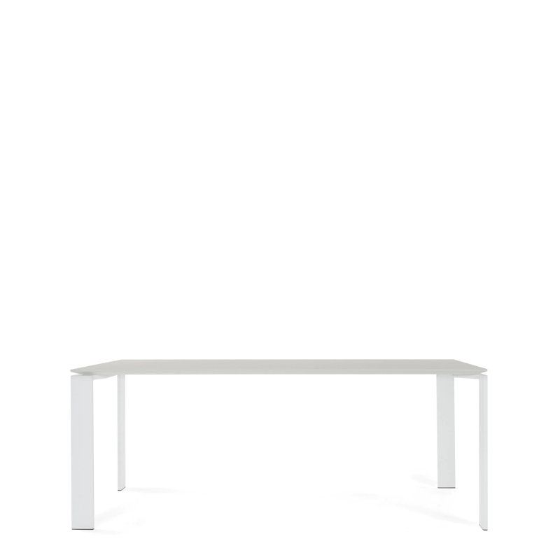 Four Dining Table, White, 28" H x 75" W x 35" D