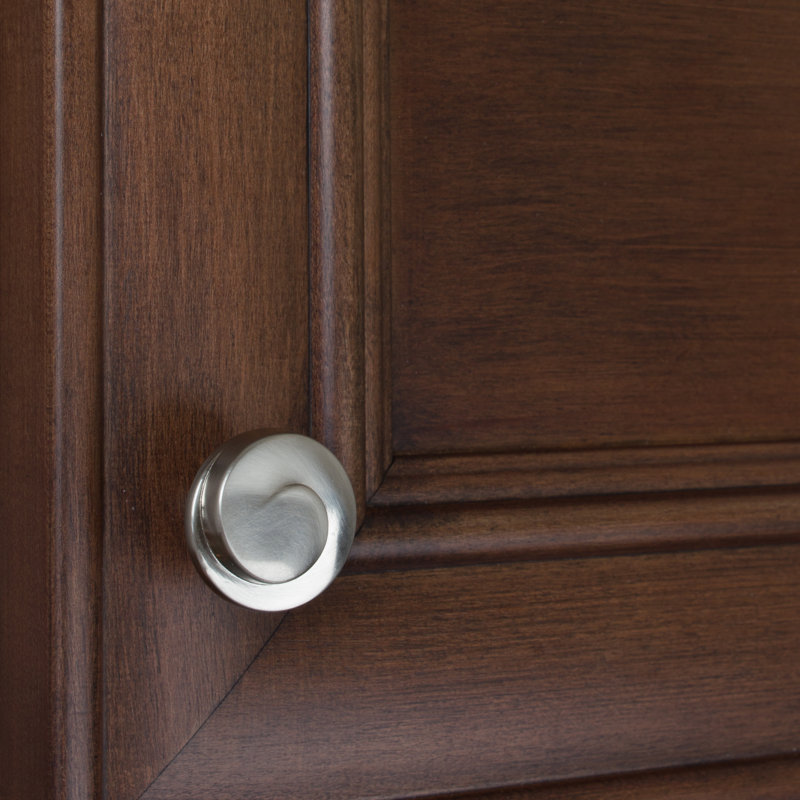Classic 1 1/8" Diameter Mushroom Knob, Satin Nickel