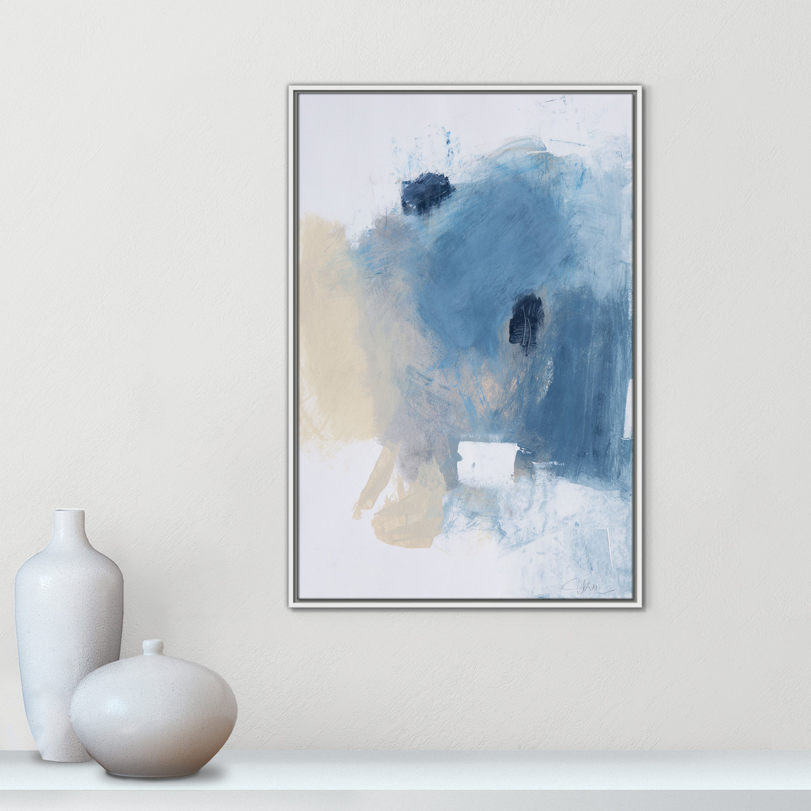 Coastal Carnival I Print by Casa Fine Arts, No Mat, 37.5" H x 25.5" W x 2" D, White Floater Framed Canvas