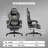 Gaming Chair Fabric With Pocket Spring Cushion, Big And Tall Gaming Chair 350LBS High Back Computer Chair With Footrest For Adults Lumbar Support Swivel Game Chair For Office-108994794