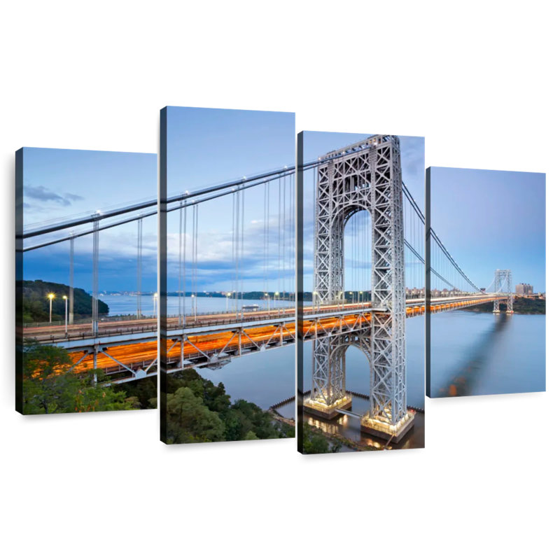 Lilie NY George Washington Bridge, 32" H x 52" W
