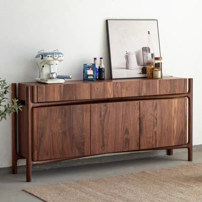 Buffet simple couleur noyer