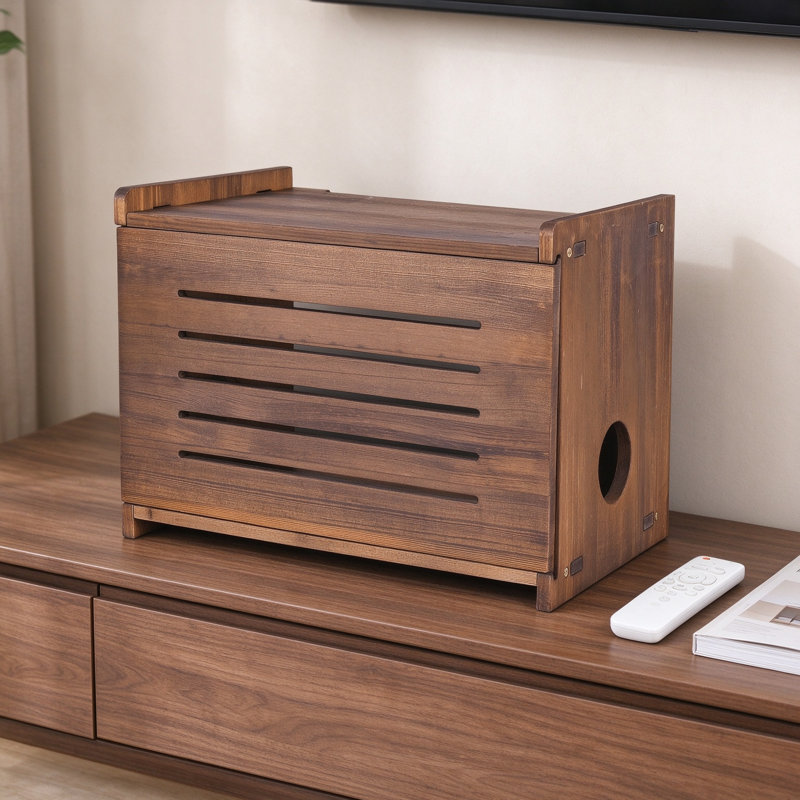 Solid Wood 9.8 " H Media Shelves