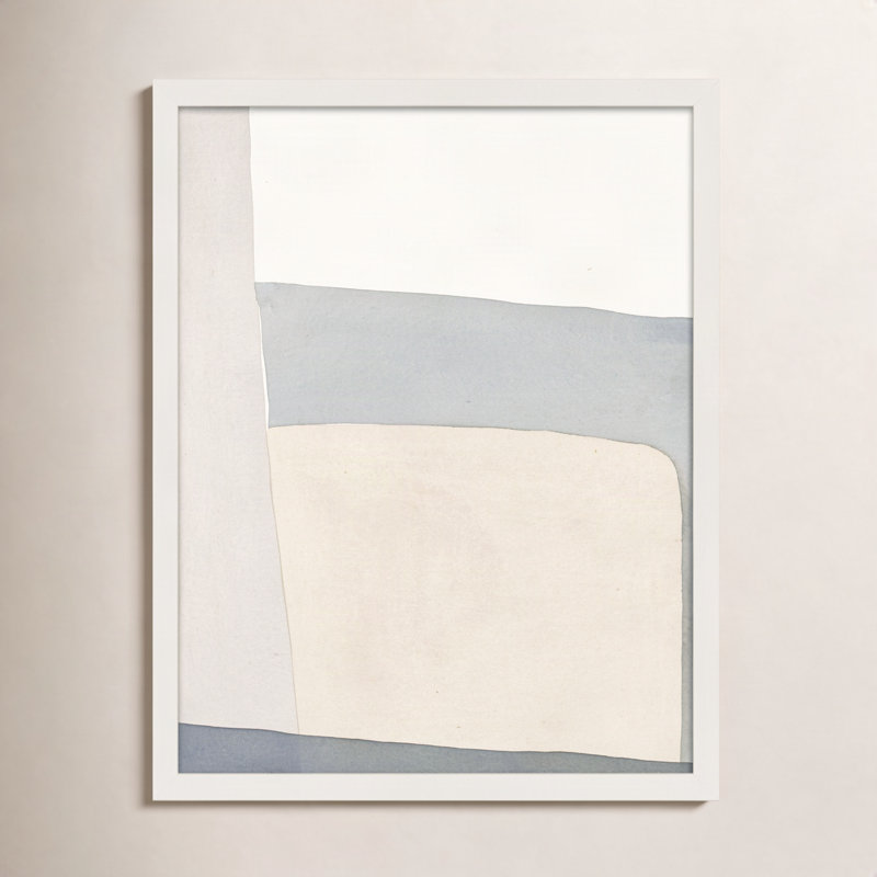 Simple Grey By Julia Balfour - Framed Wall Art, 20" H x 16" W x 1.25" D, White Framed Paper