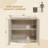Designer Modern Minimalist Style 31.5'' Fluted Panel Sideboard（set Of 2）-658330476
