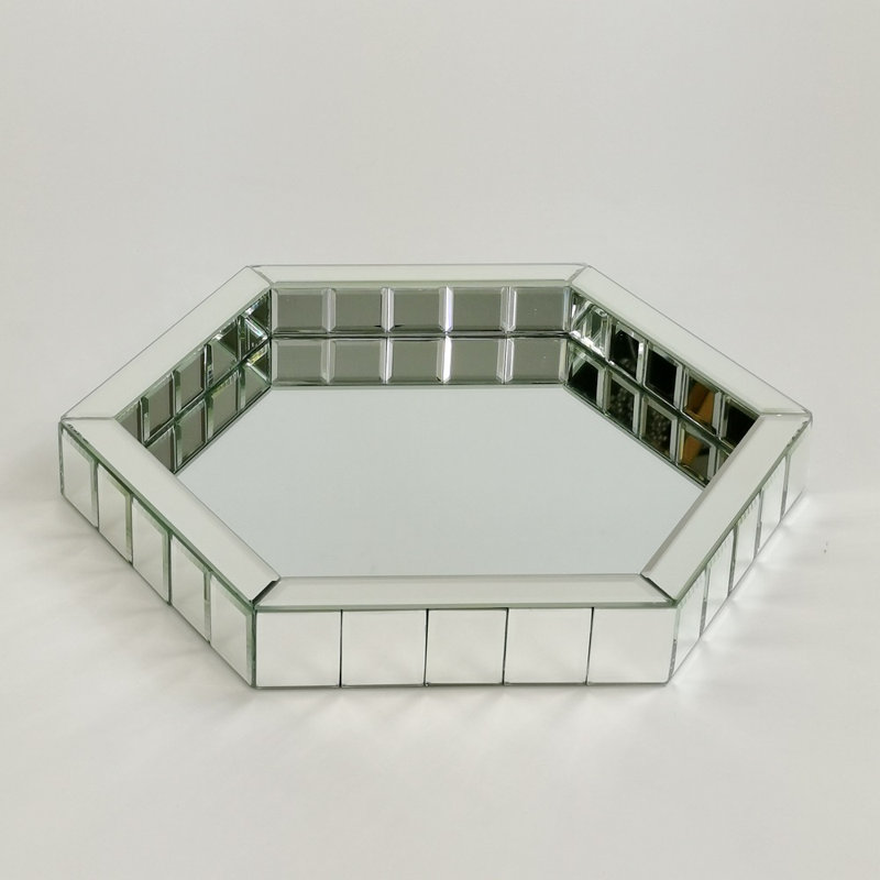 Seltzer Glass Tray, 16" W x 14" L
