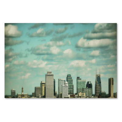 Vidur 'Downtown Nashville After Sunrise' Graphic Art Print on Wrapped Canvas