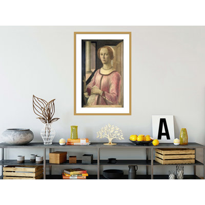 Smeralda Bandinelli grandmother of the sculptor Baccio Bandinelli c.1471 by Sandro Botticelli - Framed Giclee Print
