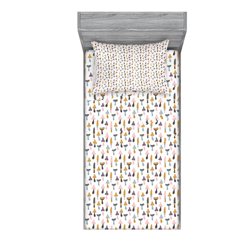 Microfiber Sheet Set, Twin Sheet Set with Fitted Sheet