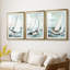 NAUTICAL Series Liv - Impression encadrée sur mesure de qualité supérieure mate - 3 pièces-328749195-328749194