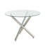 Ensemble de salle à manger à piédestal rond 5 pièces avec chaise capitonnée en velours pour salle à manger et salon-1248467042-1248467043-1248467101