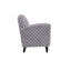 Fauteuil à carreaux en velours côtelé-1201000870