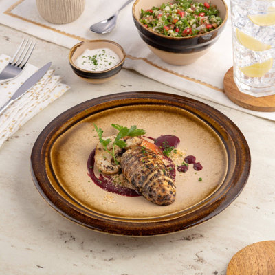 Assiette plate en porcelaine | Assiette plate