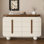 Armoire de rangement style crème française
