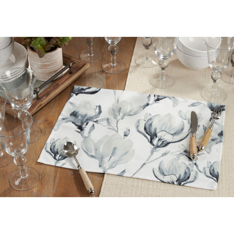 Arlan Polyester Floral Rectangle Placemat