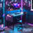 Computer Desk With Power Outlets Fast Charging Type-c Included, Gaming Desk With Led Lights, 47" Office Desk With Adjustable Monitor Stand, Small Desk Home Office Desks With Storage Bag & Hook-1884915204