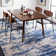 Mercurio Abstract Beige/Blue Area Rug