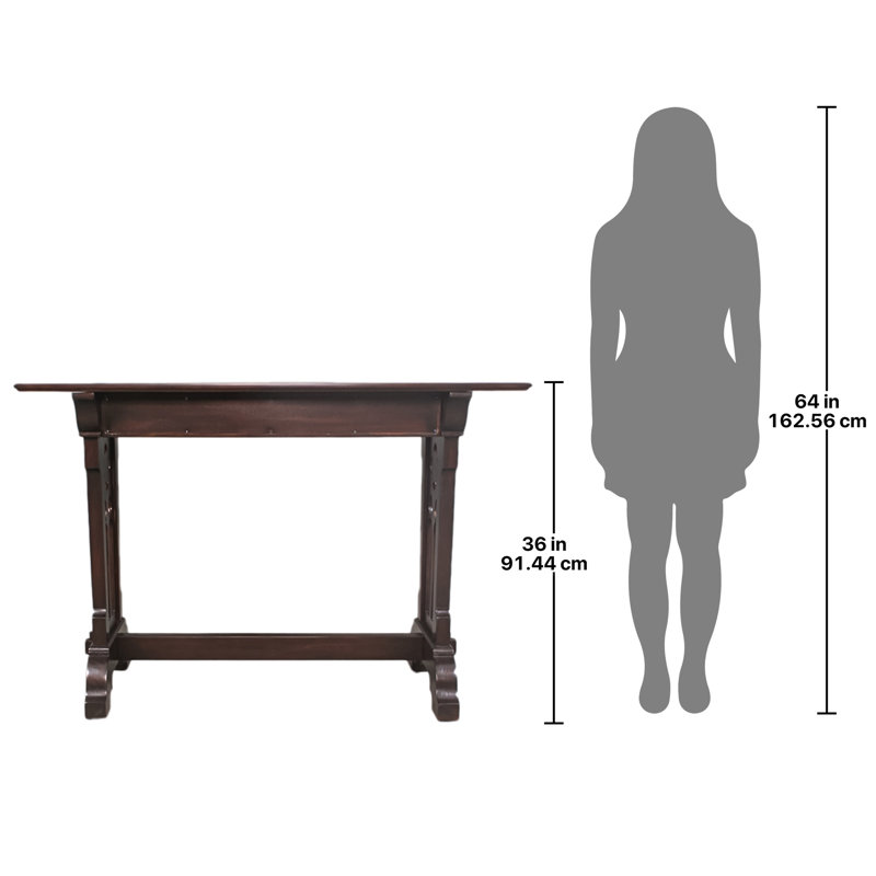 Rose Valley Gothic Revival Console Table