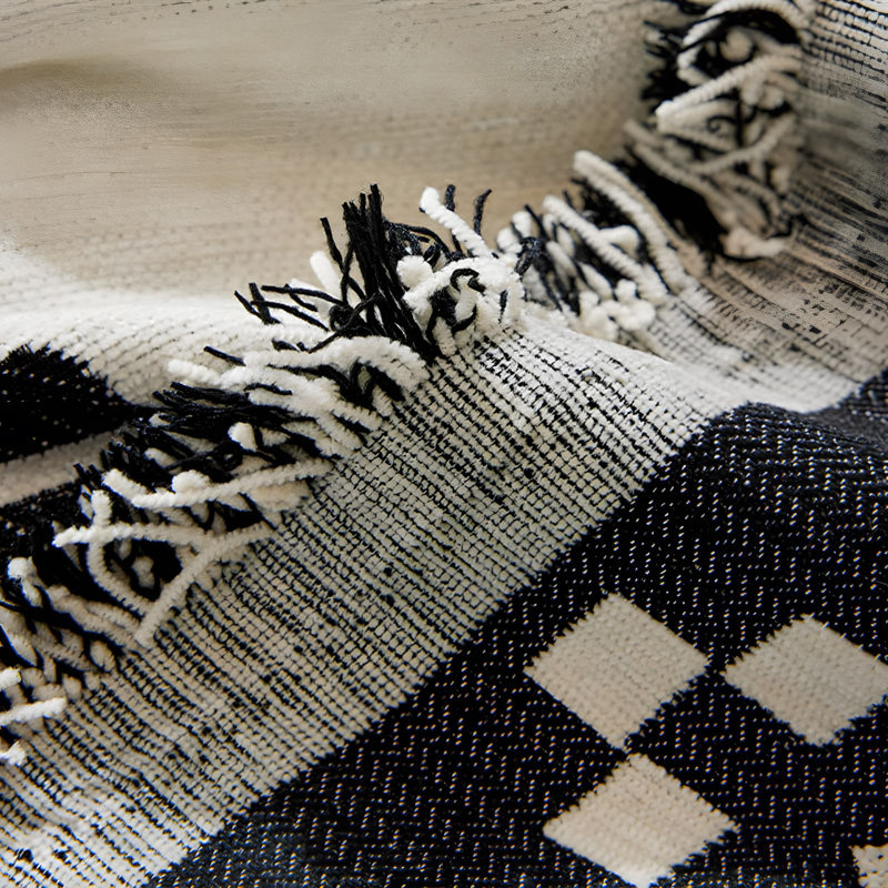 Housse de canapé réversible en chenille douce, géométrique, durable et résistante aux taches