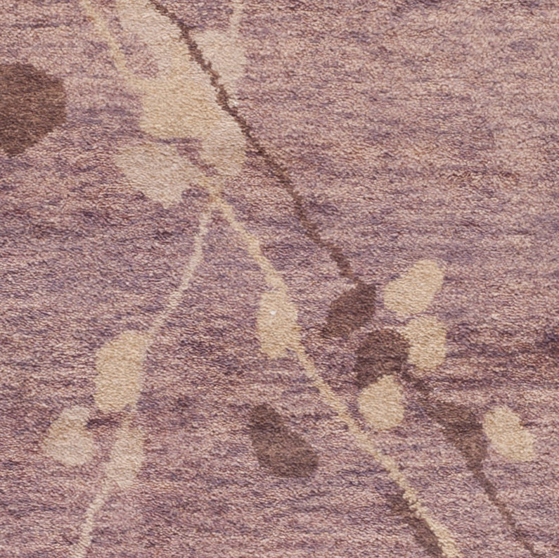 Tapis en laine beige / rouille Martha Stewart, Rectangle 2 pi 6 po x 4 pi 3 po