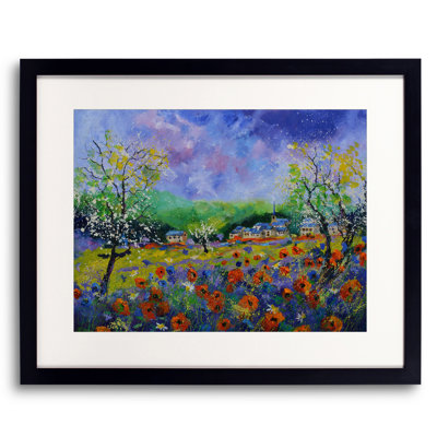 Red Poppies In Summer Print by Pol Ledent