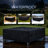 76"(L)x54"(W)x28"(H) Rectangular Patio Furniture Cover with Zipper Bag, Heavy-Duty Tough Canvas Patio Table Cover for Outdoor Dining Table and Chairs, Multi-purpose Universal Waterproof Black-2119295825