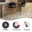 Kristyn Upholstered Counter Stool with Metal Frame-1947774185