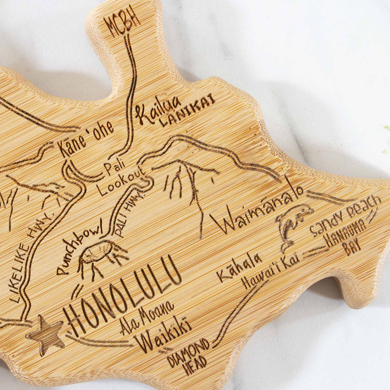 Destination Oahu Bamboo Cutting & Serving Board