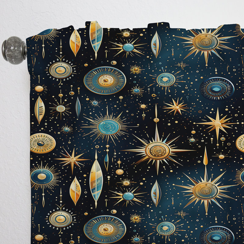 Cosmic Nomad Boho Motif I - Abstrait Boho, L 52 po x L 63 po
