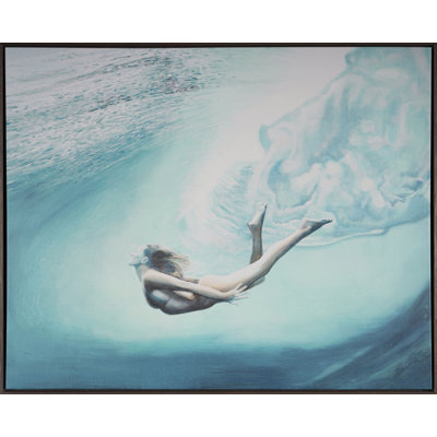 The Swimmer Framed Print Canvas