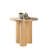 Balmain Counter Height Round Dining Table with Sculptural Column Legs – Modern Wood Dining Table  