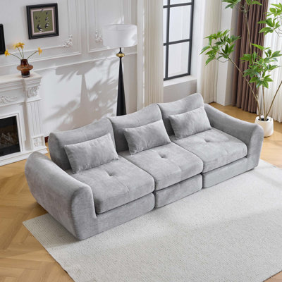 Canapé modulaire avec conception pliante convertible, confort modulaire rembourré pour le salon, la chambre à coucher et les espaces de divertissement.
