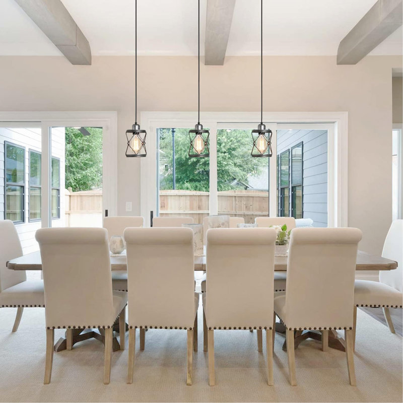 Luminaire suspendu industriel pour îlot de cuisine
