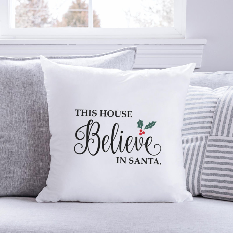 Christmas Sign - Throw Pillow Insert Included, 20 po x 20 po