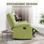 Fauteuil inclinable manuel en similicuir respirant Tachara-109185400
