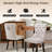 Modern Velvet Tufted Solid Wood Kitchen Chairs Upholstered Dining Chairs Set of 8-1929409417-1929409419