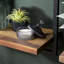 Mccombs Teak Solid Wood Floating Shelf-1123366407