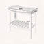 Banc de douche imperméable avec tablette de rangement-1458462696