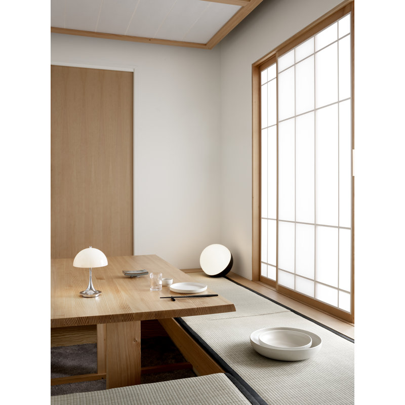 Panthella 160 Portable, 2.5W, White, Chrome
