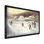 Enfants jouant au hockey en hiver IV - art mural de hockey sportif pour le salon