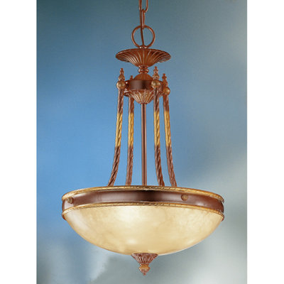 Valencia 3 - Light Antique Bronze Single Pendant