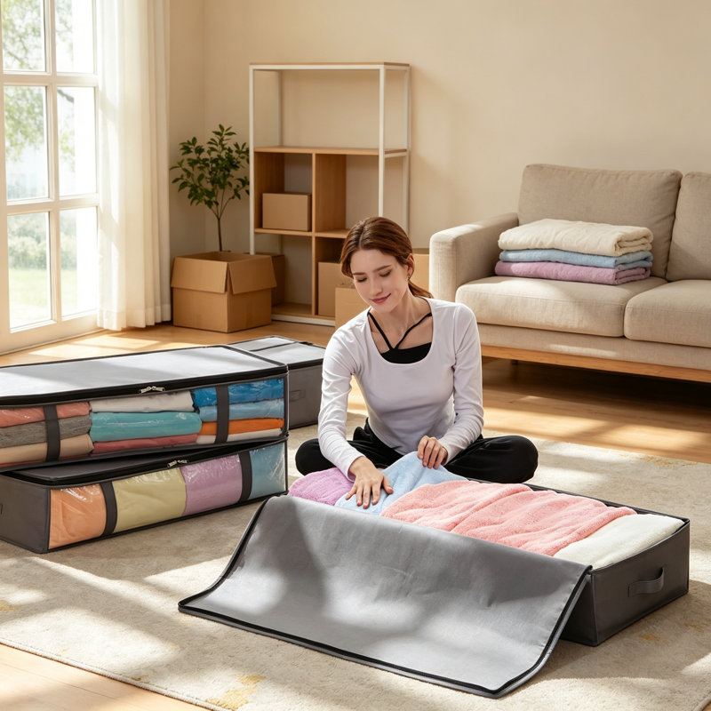 wekli Fabric Underbed Storage